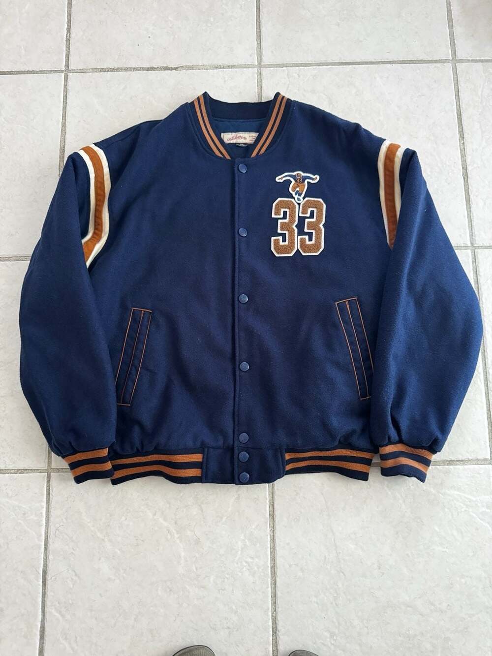 J.C. Freeman & Sons Grid Iron Collectible Series Titans New York Varsity Jacket